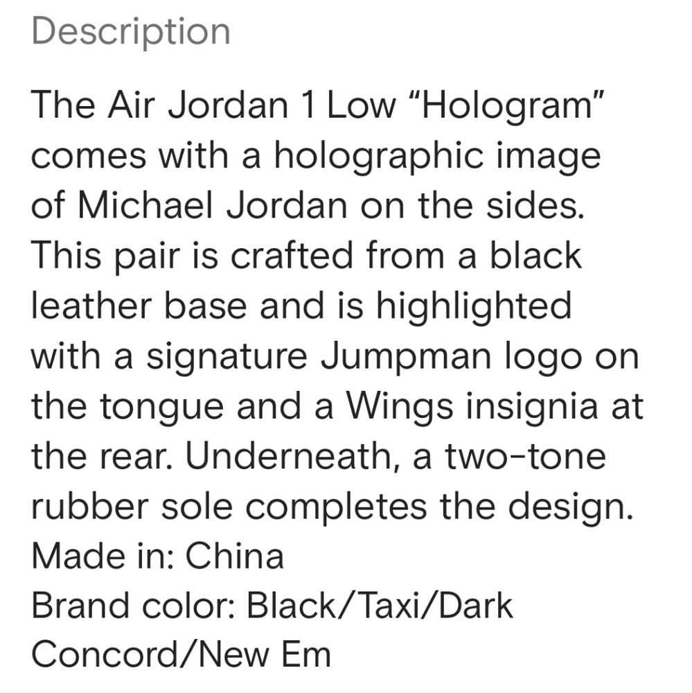 Jordan 1 Low Retro "Hologram" - Picture 14 of 14